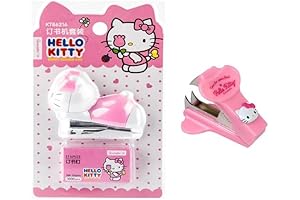 Hello Kitty Scissors Office School Stationery Mini Stapler +Staples+Staple Remover+ (tissue box cutter)
