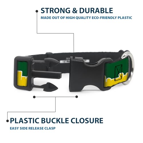 Collar Seattle Skyline Buckle Down ajustable de 6 a 9 pulgadas clip de plástico 5