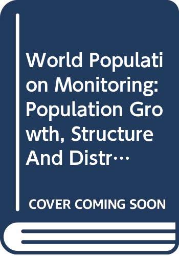 Buy Population Growth, Structure and Distribution (World Population ...