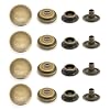 CRAFTMEMORE 50 Sets Antique Brass Snap Fasteners Ring-Socket Press Studs for Jacket Bag Canvas Closures #201 VT47 (12mm (0.47))