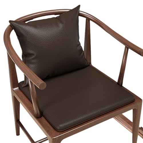 Cojines de asiento impermeables para sillas de jardín en juego de 2 con respaldo alto