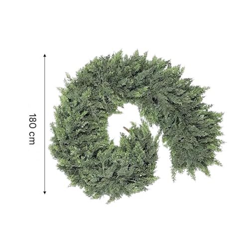 Guirlande de Noël artificielle pour décoration de cheminée et mur extérieur - 6