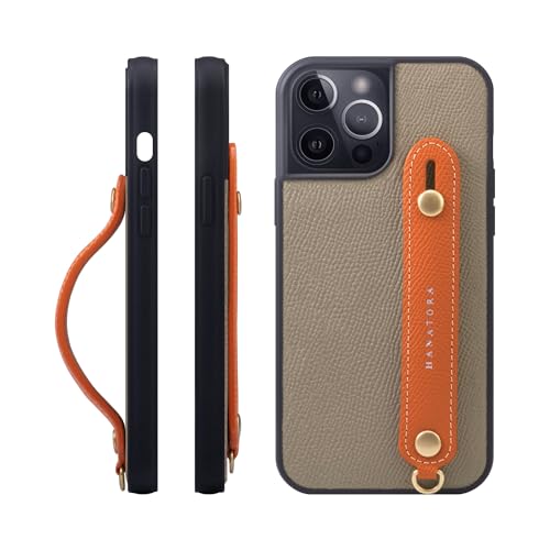 HANATORA for iPhone 15ProMax �P�[�X �{�v �ϏՌ� �w�ʃx���g �X�}�z�P�[�X �X�}�z �X�^���h�@�\ �l�b�N �X�g���b�v �t�� �G���{�X���U�[ �M�t�g �}�O�l�b�g�Ȃ� �O���[�W��+�I�����W NGH-15ProMax-Grege-O