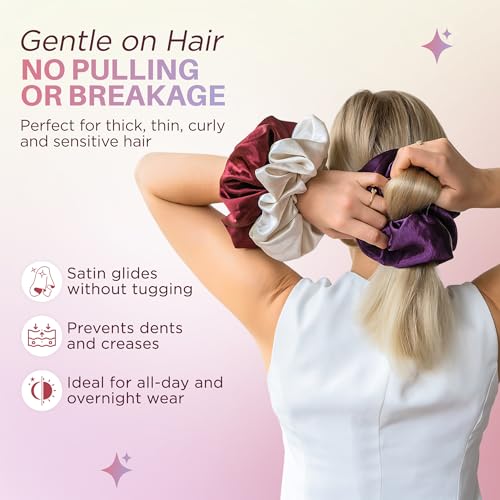 Pearlized Satin Oversized Scrunchies - image 4