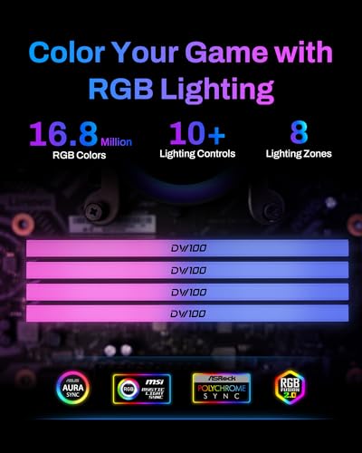 Image of BIWIN Black Opal DW100 DDR5 RGB RAM 32GB (16GBx2) 6000MHz CL30 Comptuer Memory XMP 3.0 AMD EXPO Intel XMP Compatible-Black