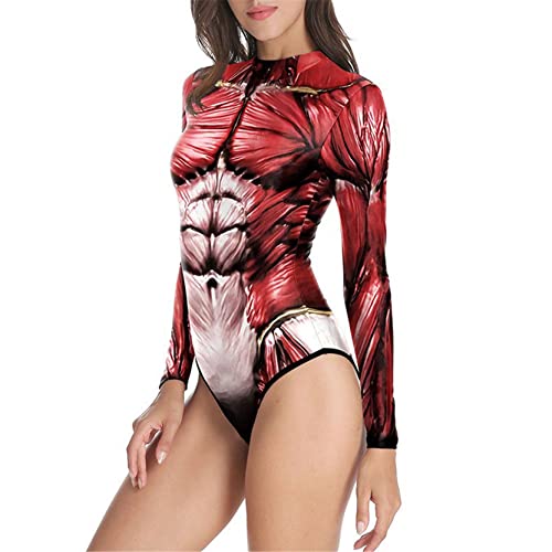 Monokini de natation pour femme en tissu premium avec manches longues élégantes