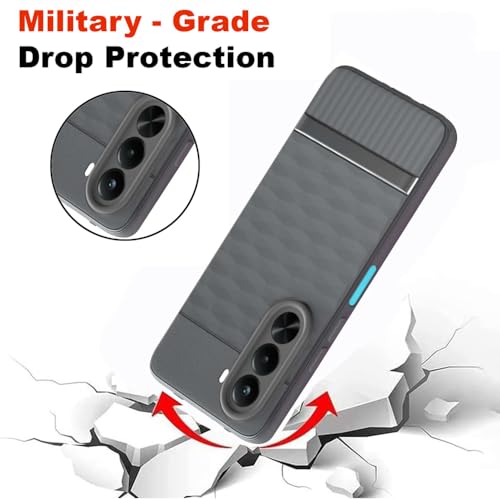 Image of Shockproof Case Compatible with Realme P4x 5G | Full Camera Protection | TPU Flexible Back Cover for Realme P4x 5G (Graphite Grey)