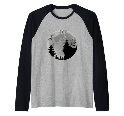 Lotusblüte Namaste Yoga Aquarell Meditation Zen Bohemian Raglan Cover