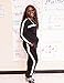 KANSOON Womens Stripe Patchwork Long Sleeve Sweatshirt Tops and Long Sweatpants Two Piece Tracksuit Outfits, Black, X-Large