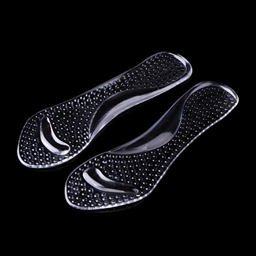 Morbido supporto anti-dolore trasparente tacchi in silicone solette spesse solette donne pad vendita calda per strumento di cura del piede - Chiaro