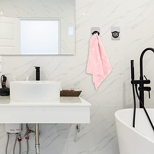Mcduyant 2 Pieces Self Adhesive Dish Towel Holder Grabber Kitchen Towel Hook Wall Mount Towel Hangers Holders Non-Drilling Push Towel Holder For Bathroom Kitchen Wall No Drilling Required #TOP7