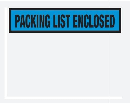 Box Partner 4 1/2 x 5 1/2 BluePacking List Enclosed Panel Face (PL454) Category: Packing List Envelopes