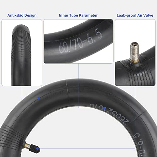 ulip (2-Pack) 60/70-6.5 Inner Tube Replacement Straight Vavle 10 Inch Scooter Tubes Tires for Ninebot Max G30 G30D G30LP and Other Scooters with 10 inch Wheels by ulip - Image 3
