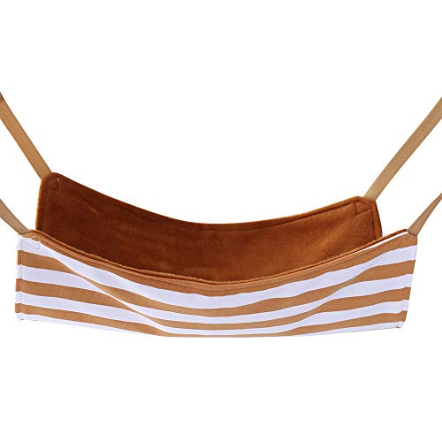 Zwbfu rede para gatos para cama pendurada, cama listrada macia e quente com dois lados de algodão pe