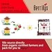 Berrilys Organic Sun-Dried Tomatoes, Salted, No Sulfur, No Preservatives, Kosher, Raw, Non-GMO, Great Ingredient for Baking and Cooking, Requires Pre-treatment or Cooking Before Consumption, 5 LB