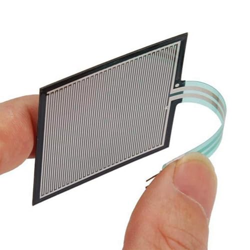 Image of ROBOWAY 2Pcs FSR406 Force Sensor - Square 38.1mm Pressure Sensor | Ultra-Thin Force-Sensing Resistor | High Sensitivity Touch and Pressure Detection (Pack of 2)