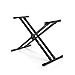 On-Stage KS8291XX ERGO-LOK Double-X Keyboard Stand Bundle with Universal Second Tier (for Keyboards, Synths, Organs, and Electric Pianos)