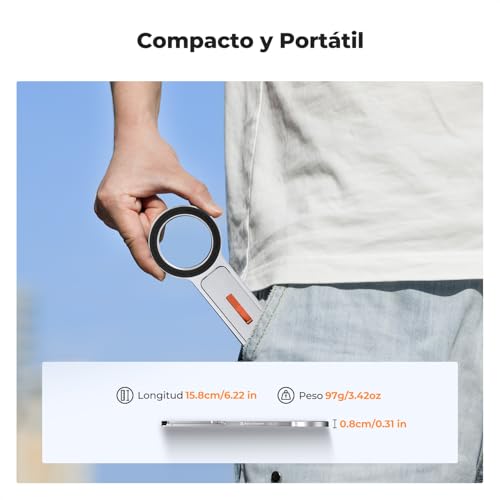Soporte para teléfono compatible con iPhone 17-12 y minitípode magnético de aluminio 6