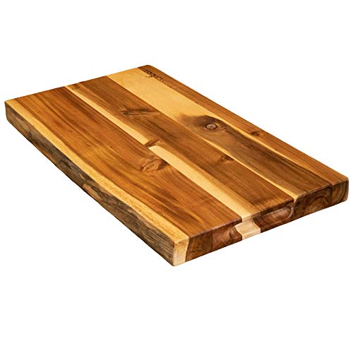 Best Quality 🔥 Villa Acacia Raw Wood Slab Serving Platter, Extra Long 22 Inches for Bread Board or Cheese Tray, Single, 22 Inch One-Day Sale: Up to 60% Off Villa Acacia Raw Wood Slab Serving Platter, Extra Long 22 Inches for Bread Board or Cheese Tray, Single, 22 Inch