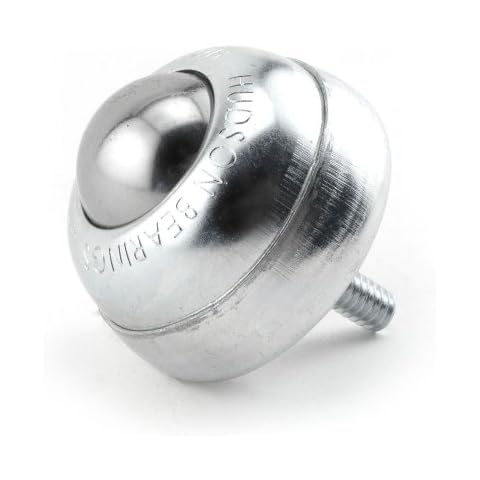 Hudson Bearings SBT-1CS 1/4 Stud Mounted Ball Transfer, Carbon Steel, 1" Diameter, 75 lbs Load Capacity, 1/4"-20 Thread Stem (Case of 10) Cover