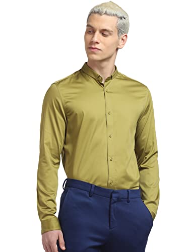 Image of Jack & Jones Men's Black Slim Fit Opaque Casual Shirt