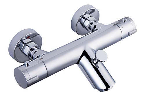 CRACCOSPA Modern Thermostatic Bathroom Modern Chrome Bath Shower Mixer Tap (02)