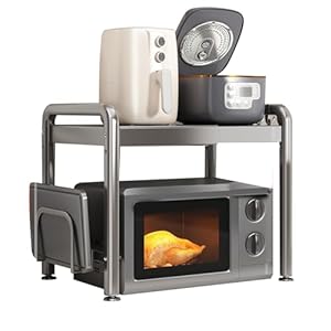 Gevvnss 2-Stufiges Mikrowellenregal