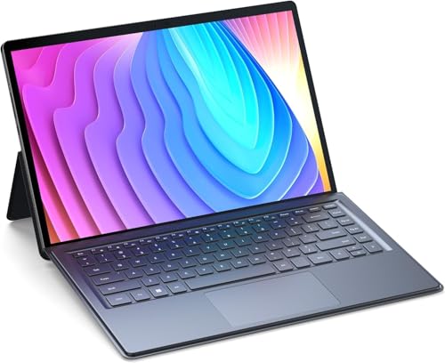 MINIS FORUM Ryzen 7 7735U V3 SE 14 Zoll 3-in-1 Tablet-PC, 8C/16T, 16 GB LPDDR5, 1 TB SSD, mit Tastatur, Displayschutz und Eingabestift, 2 USB-4/Typ-C-Anschlüsse, VLink, Wi-Fi 6E und Bluetooth 5.3