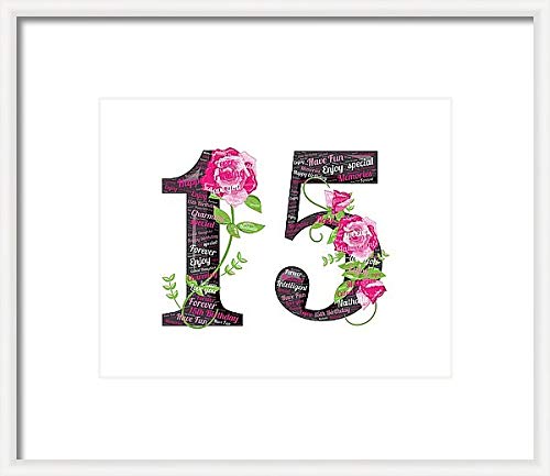 Classydesigns Cadre d'anniversaire personnalisé avec Mots spéciaux personnalisés pour 11e Anniversaire A4 A5 imprimés Uniquement ou encadrés Tout âge requis, A5 Print Only Cover