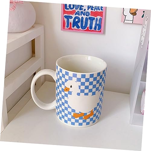 Luxshiny 1Pc Torcer Pato Copo De Cerâmica Canecas De Cerâmica Tumbler Caneca De Bebida De Porcelana