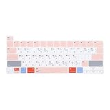 MOSISO Keyboard Cover Compatible with MacBook Pro 13 inch 2020 A2338 M1 A2251 A2289 & Compatible with MacBook Pro 16 inch 2020 2019 A2141 with Touch Bar, Mac OS X Shortcut Silicone Skin, Rose Quartz