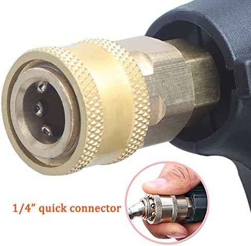 HOMINSPO High Pressure Washer Gun Kit 3000 PSI Power Washer Spray Gun M22-14mm/15mm Fitting and 3/8" Quick Connector with 1/4" Quick Connector — view 4