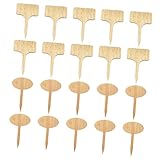 MINAOLULUS 50pcs Plant Labels and Garden Tags for Potted Flowers and Succulents, Reusable Gardening Pot Labels with T-Shaped and Oval Signs for Outdoor Plant Identification