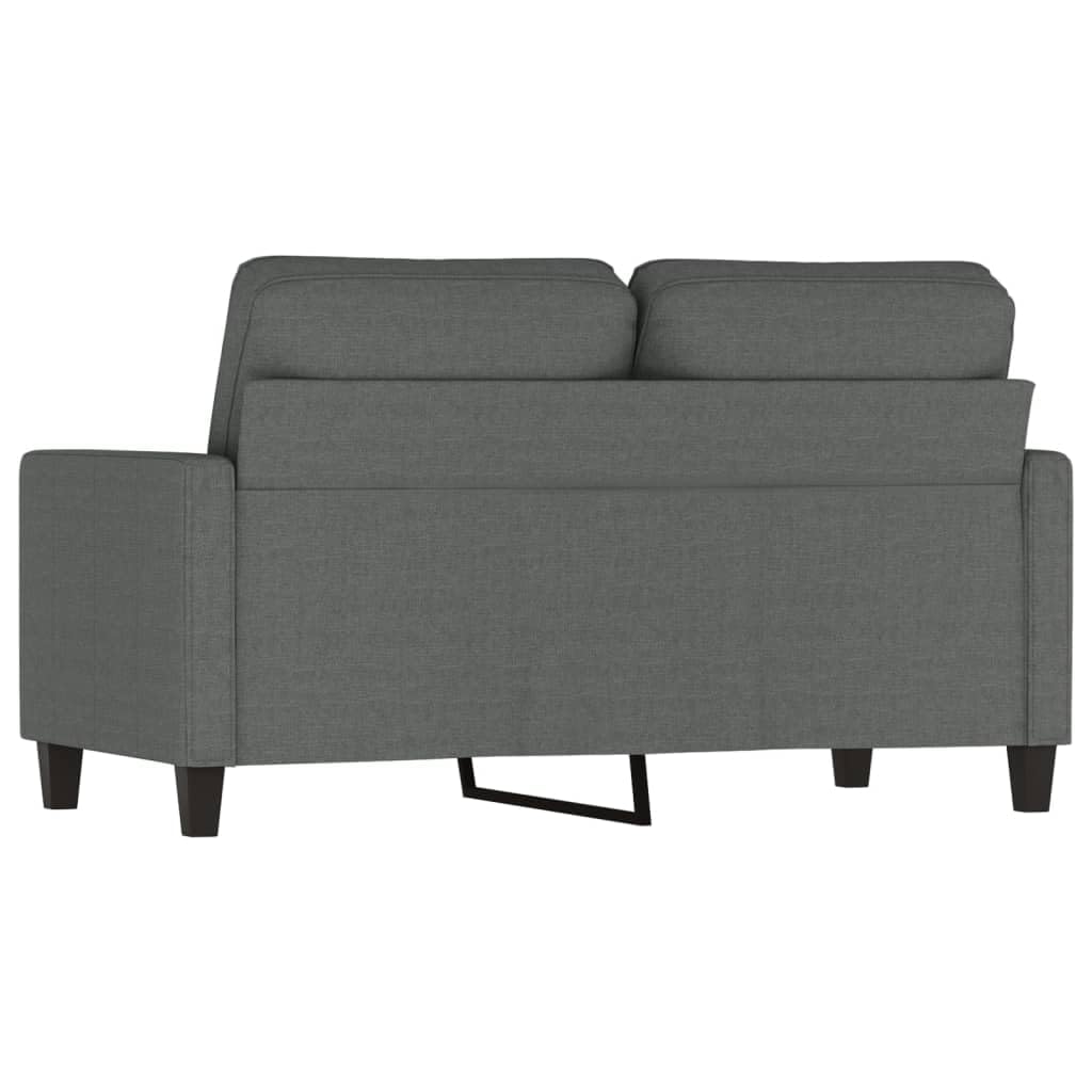 Sofá de 2 plazas de Tela,Sofá Sillón de Descanso Relax Color Gris Oscuro 120 cm