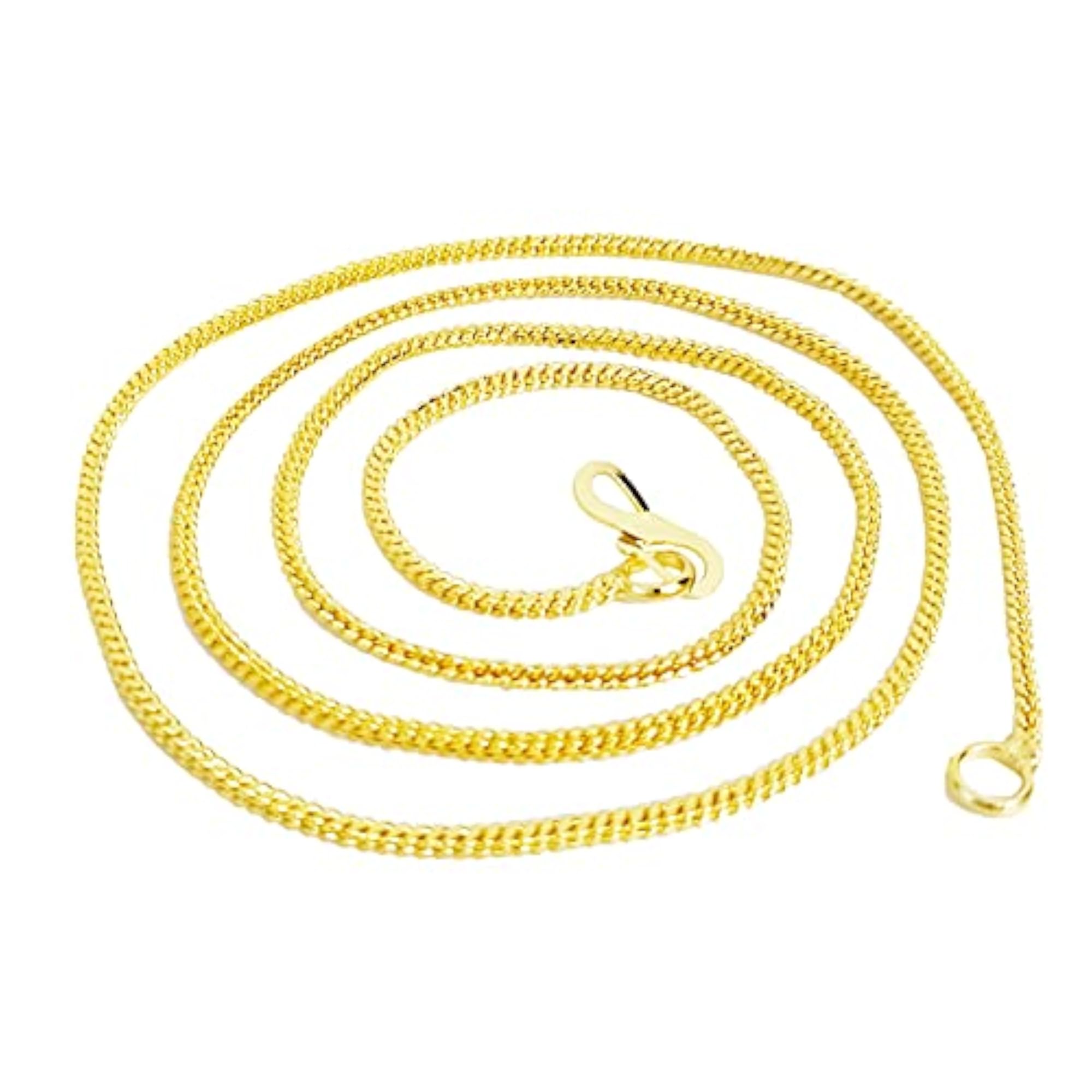Gold Plated Thin Plain Chain for Women