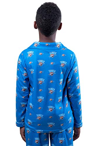 Image of Ultra Game Youth NBA Official 2-Piece Super Soft Button Down Pajamas Set