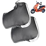 manguitos motocross ⇈Material de alta calidad: el exterior de nuestro guante de agarre para motocicleta está hecho de material de cuero PU de alta calidad, que es resistente al desgaste, duradero, impermeable y fácil de limpiar.