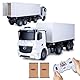 JAMARA 405148 LKW Mercedes Benz Arocs 1: 20 2, 4G-2 Geschwindigkeiten, ca. 6 km/H, bis zu 30 min. Fahrspaß, Auflieger Per Fernsteuerung An-& Abkoppelbar, Container abnehmbar, Türen Öffnen