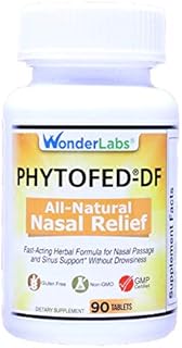 Sinus Relief Nasal Decongestant PHYTOFED-DF All-Natural Nasal Relief