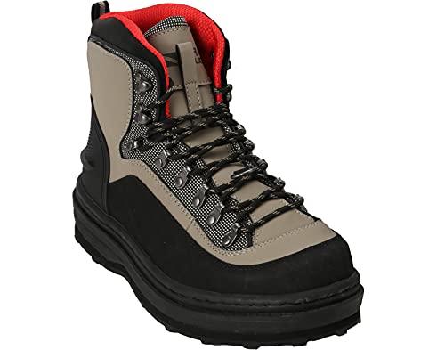 Image of Paramount Outdoors Slate Cleated Wading Boot Rubber Bottom Wading Shoe With Metal Wading Studs