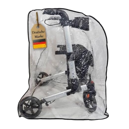 Fabacare Rollator Schutzhülle, Rollator Überzug, Gehilfe Abdeckung, Schutzhaube, Schutzfolie, Regenschutzhülle für Rollatoren, wetterfest Überdachung, Abdeckplane, Rollator Wetterschutz, Schutz Folie