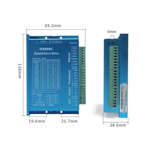 Kit motorisation pas à pas Nema 23 3Nm boucle fermée avec câble de 3 mètres