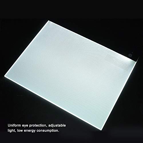 A3 LED Copying Board, 15,7 X 13 X 0,2 pol A3 LED Light Box Prancheta Painel de Acrílico Transparente