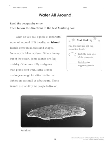 Informational Passages for Text Marking & Close Reading: Grade 2: 20 Reproducible Passages With Text-Marking Activities That Guide Students to Read Strategically for Deep Comprehension - Image 9