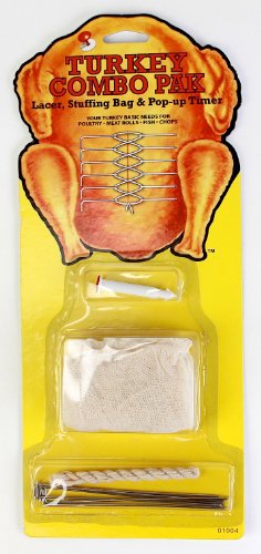 Turkey Combo Pack with Lacers, Stuffing Bag and Pop Up Timer