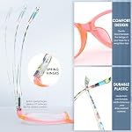 HEEYYOK 2.00 lecture de lunettes femmes Colorful lecteurs pour les femmes printemps Charnière dames trichers lecture lunettes léger Cateye 5pack
