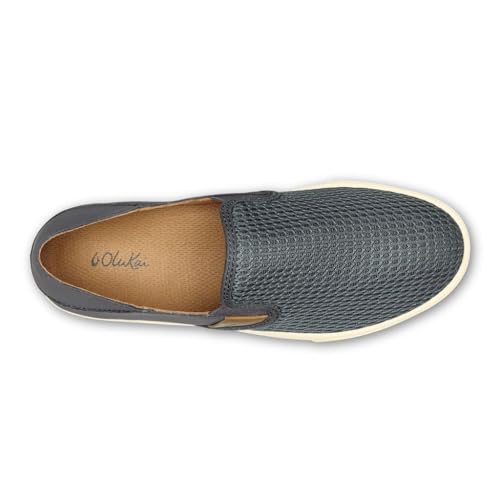OluKai Pehuea Women's Slip On Sneakers, Casual Everyday Shoes with Easy On & Off Design, Breathable Mesh & Drop-In Heel, All-Day Comfort & Support, Pavement/Pavement, 9 - image 6