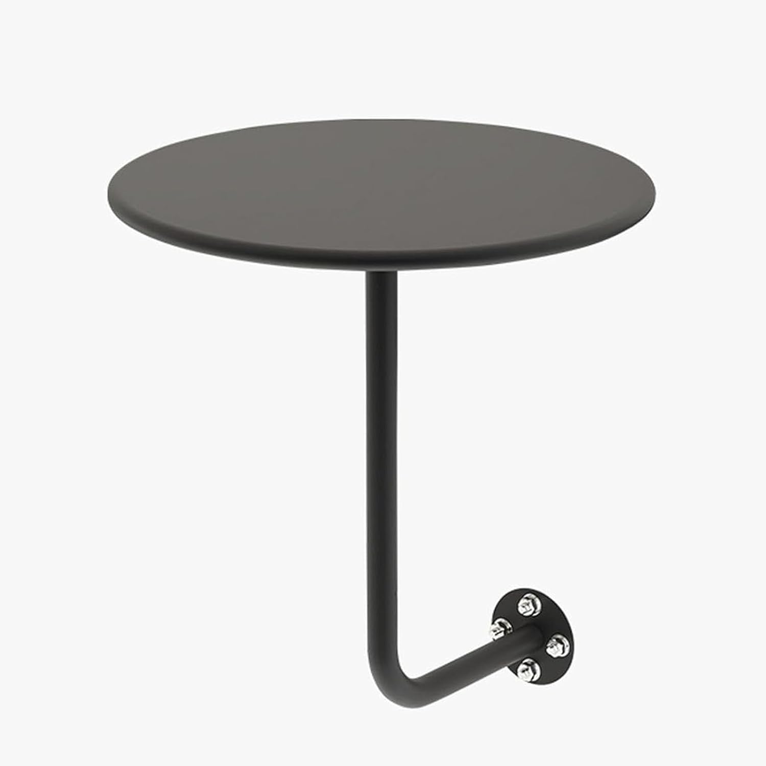 Table basse murale ronde pliable gain de place pour studio