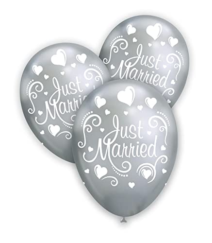 Pall. Titanio 12 Argento 102 st. Bianca Globo Just Married Cover