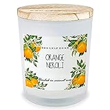 Red Leaf Home | Orange Neroli Jar Candle with Wooden Lid | Sonoma Collection, Large | Citrus, Fruit,